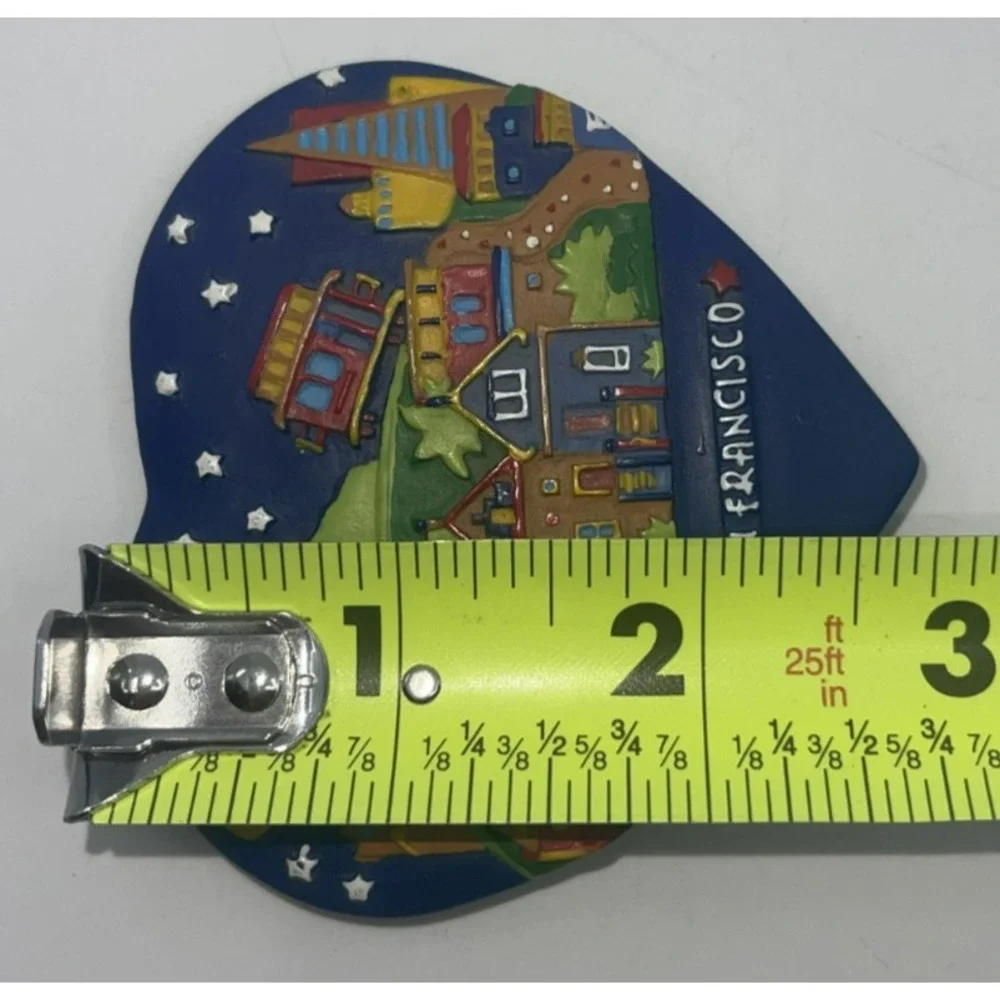 San‎ Francisco Trinket Jewelry Box Resin Colorful Heart Shaped 3